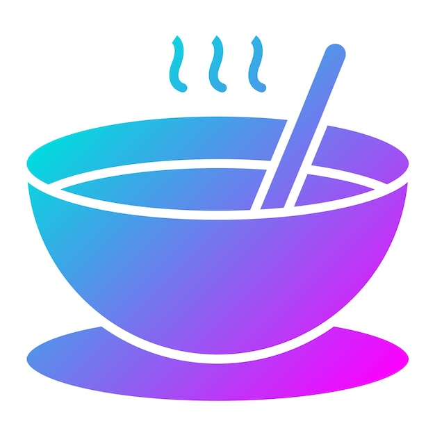 El icono del vector de sopa se puede usar para el conjunto de iconos de otoño