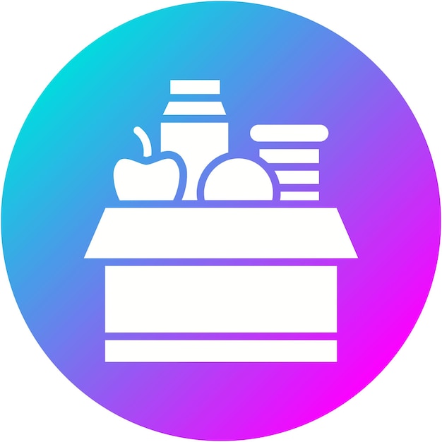 El icono del vector de suministros se puede usar para el conjunto de iconos de desastres naturales
