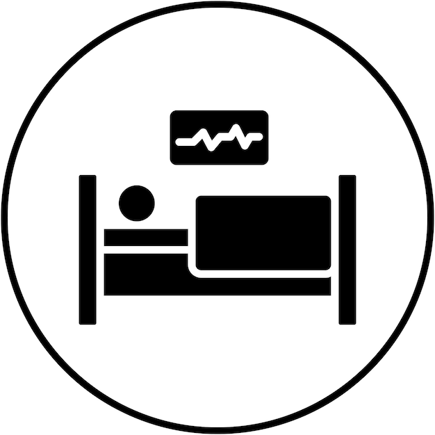 El icono del vector de supervisión médica se puede utilizar para el conjunto de iconos de Medicina I