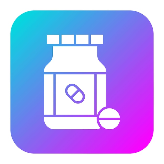 El icono del vector de suplementos se puede utilizar para el conjunto de iconos de control de salud