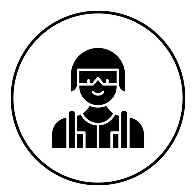 El icono del vector Swat se puede usar para el conjunto de iconos de la policía