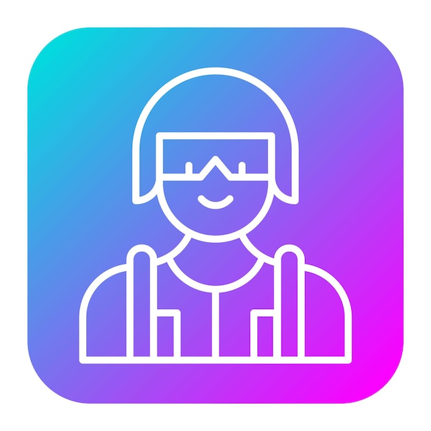 El icono del vector Swat se puede usar para el conjunto de iconos de la policía