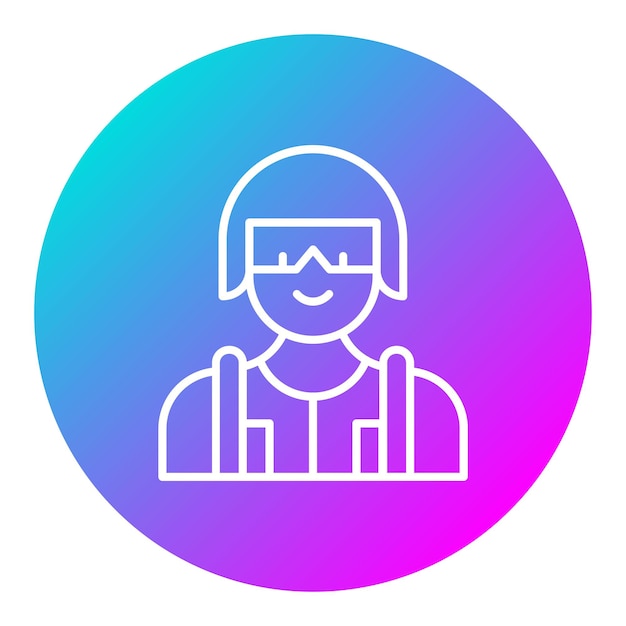 El icono del vector Swat se puede usar para el conjunto de iconos de la policía