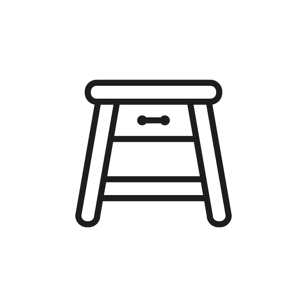 Icono del vector de la tabla lateral