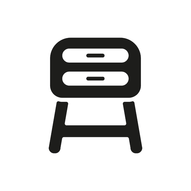 Icono del vector de la tabla lateral