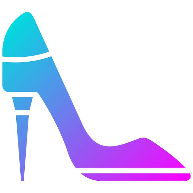 El icono del vector del talón se puede usar para el conjunto de iconos de Shoemaker