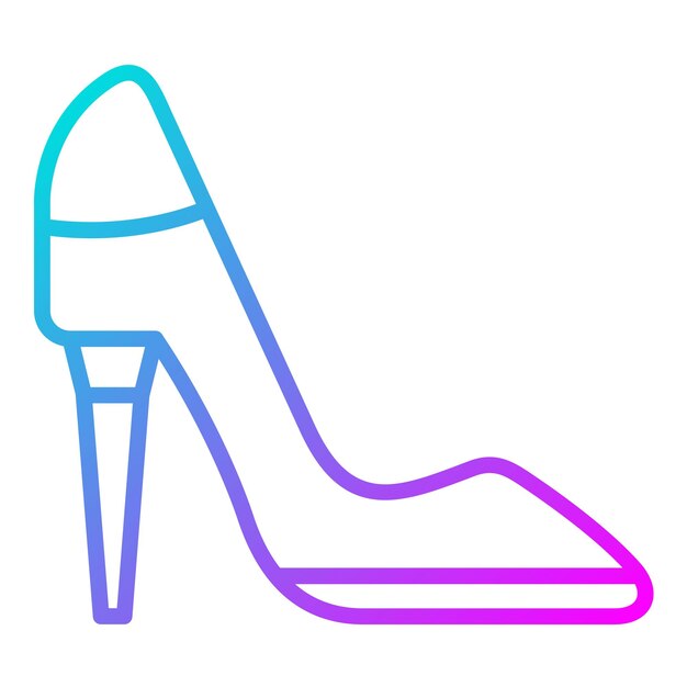 El icono del vector del talón se puede usar para el conjunto de iconos de Shoemaker