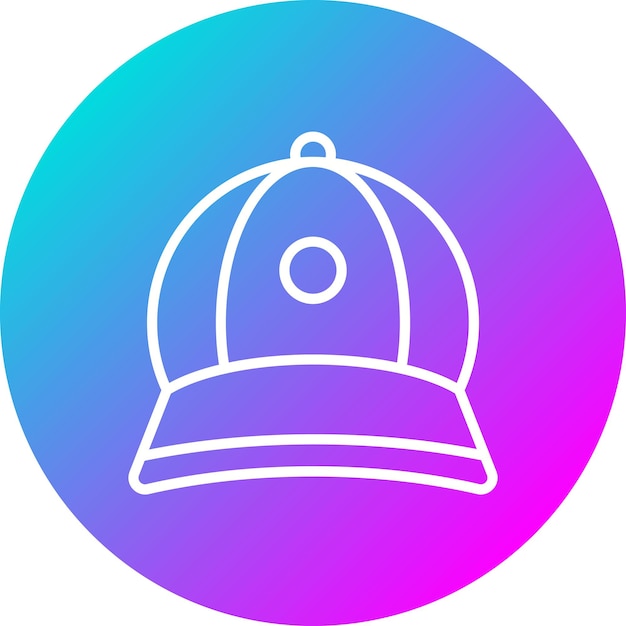 El icono del vector de la tapa se puede usar para el conjunto de iconos de verano