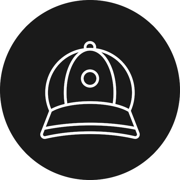El icono del vector de la tapa se puede usar para el conjunto de iconos de verano