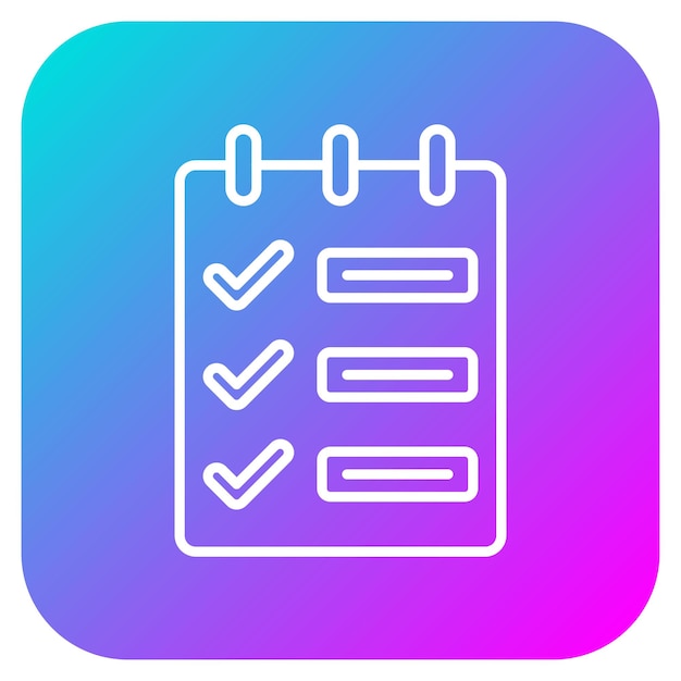 El icono del vector de tareas se puede utilizar para el conjunto de iconos de inicio de negocios