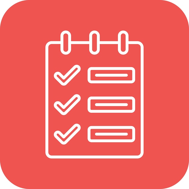 El icono del vector de tareas se puede utilizar para el conjunto de iconos de inicio de negocios