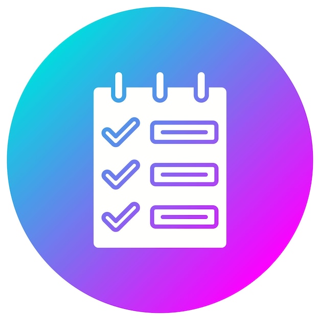 El icono del vector de tareas se puede utilizar para el conjunto de iconos de inicio de negocios
