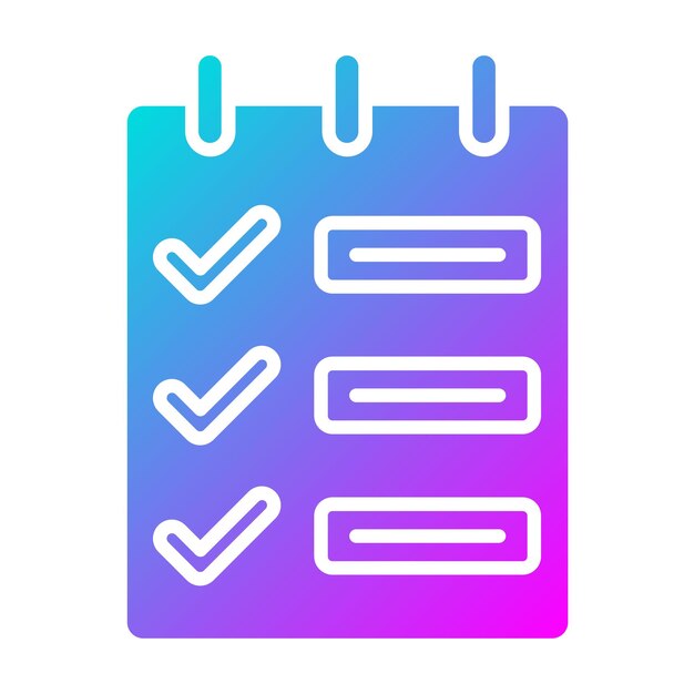 El icono del vector de tareas se puede utilizar para el conjunto de iconos de inicio de negocios