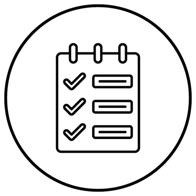 El icono del vector de tareas se puede utilizar para el conjunto de iconos de inicio de negocios