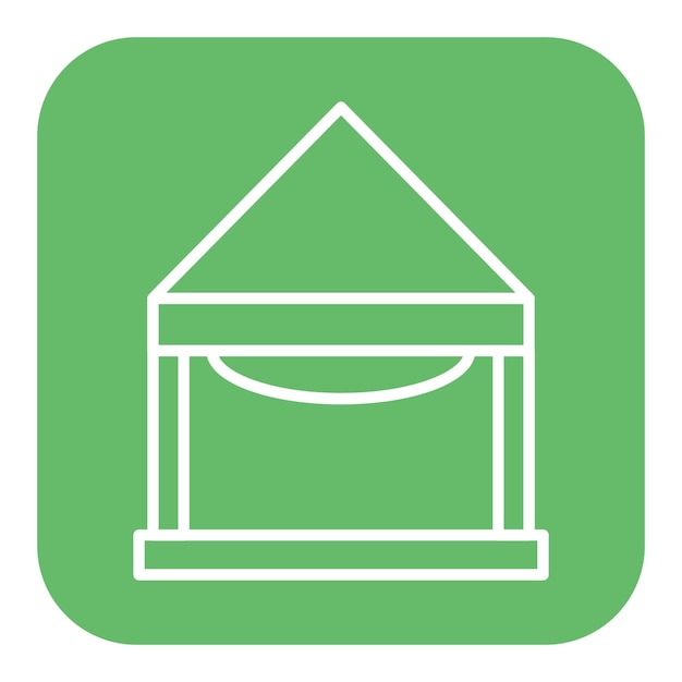 El icono del vector Tarp se puede usar para el conjunto de iconos de mejoras para el hogar