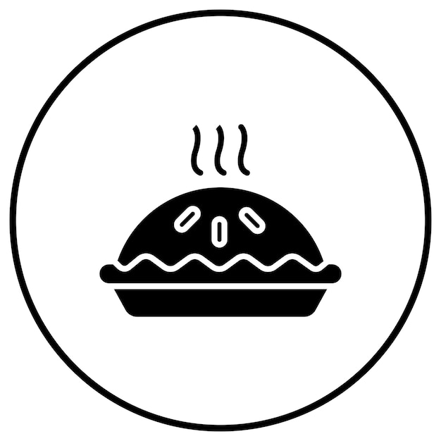 El icono del vector de la tarta se puede usar para el conjunto de iconos de la mañana y el desayuno