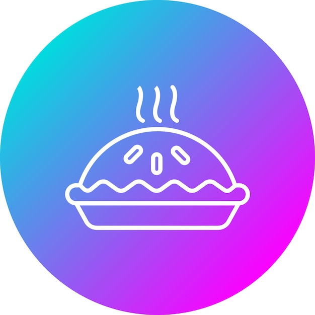 El icono del vector de la tarta se puede usar para el conjunto de iconos de la mañana y el desayuno