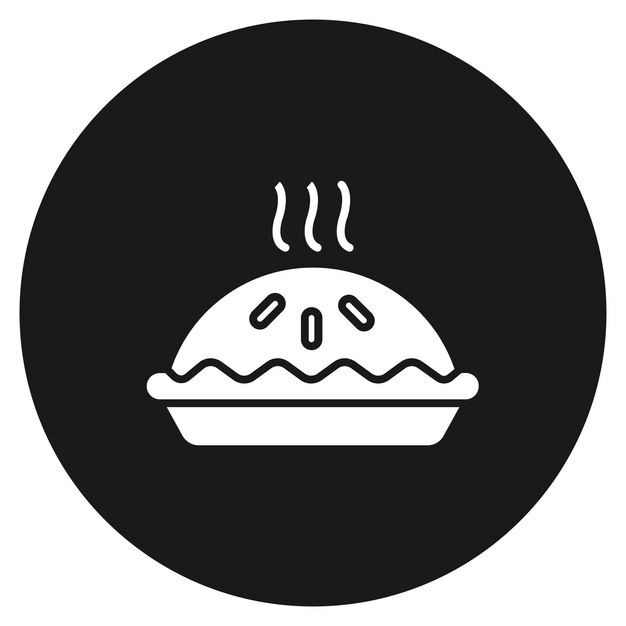 El icono del vector de la tarta se puede usar para el conjunto de iconos de la mañana y el desayuno