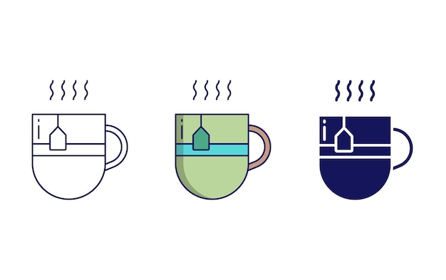 Icono de Vector de taza de té