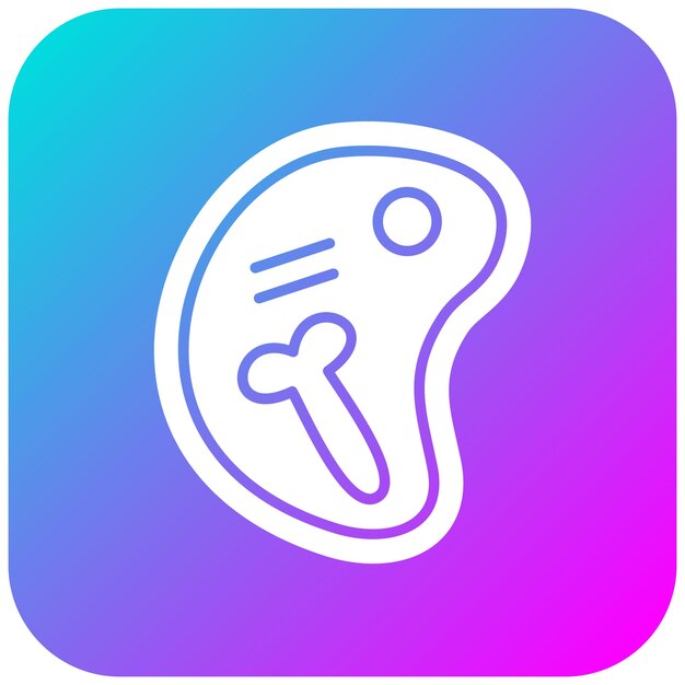 El icono del vector Tbone se puede usar para el conjunto de iconos del restaurante