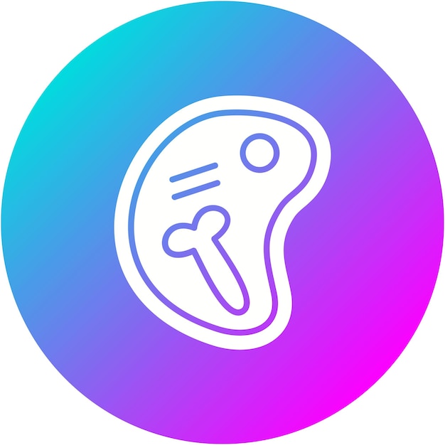 El icono del vector Tbone se puede usar para el conjunto de iconos del restaurante
