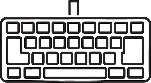Icono de Vector de teclado de escritura