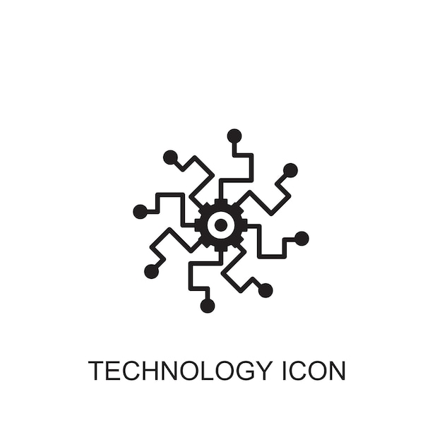 Icono del vector de la tecnología