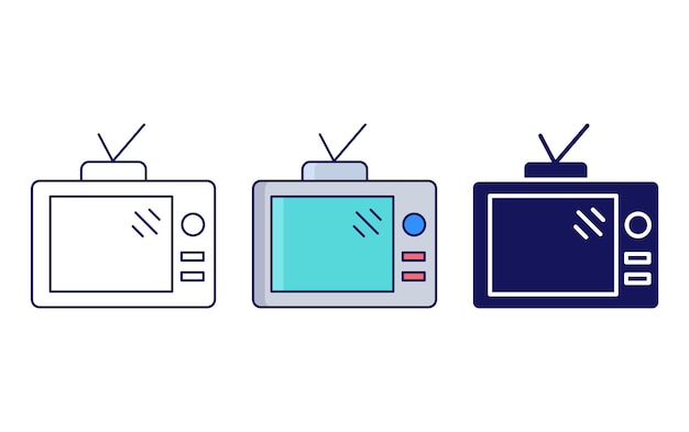 Icono de vector de televisión