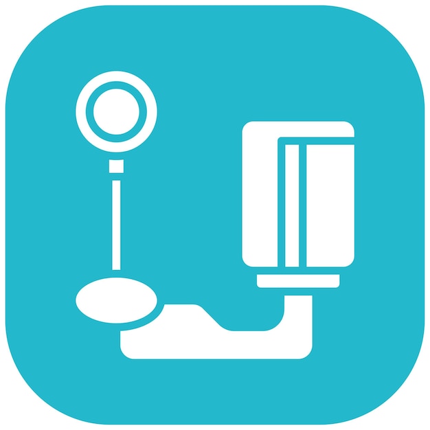 El icono del vector del tensiómetro se puede utilizar para el conjunto de iconos de medicina i