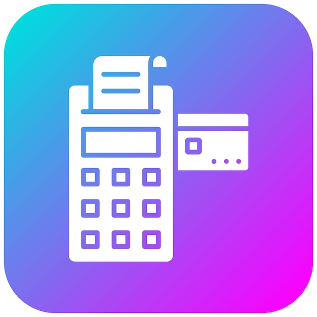 El icono del vector de terminal Pos se puede utilizar para el conjunto de iconos de compras del viernes