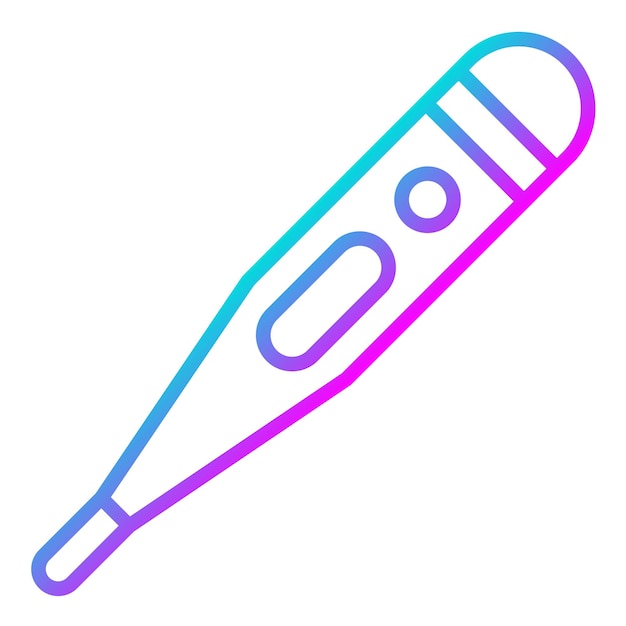 El icono del vector del termómetro febril se puede utilizar para el conjunto de iconos de enfermedades infecciosas