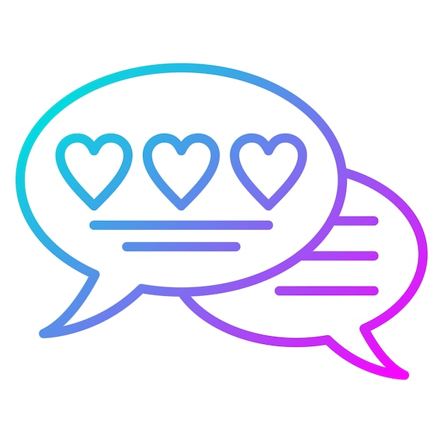 El icono del vector de testimonios se puede utilizar para el conjunto de iconos de comentarios de los clientes