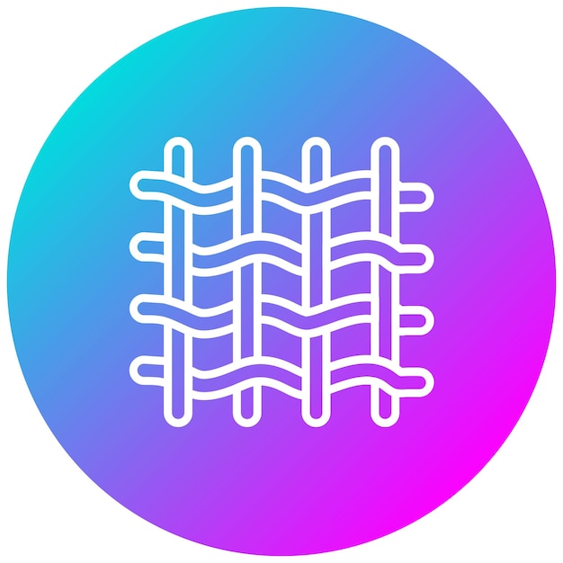 El icono del vector textil se puede utilizar para el conjunto de iconos de características de la tela