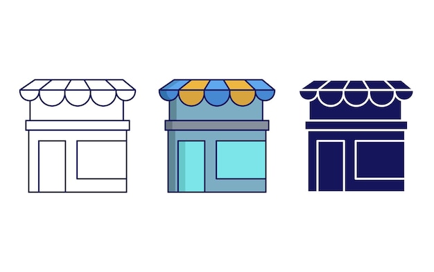 Icono de vector de tienda