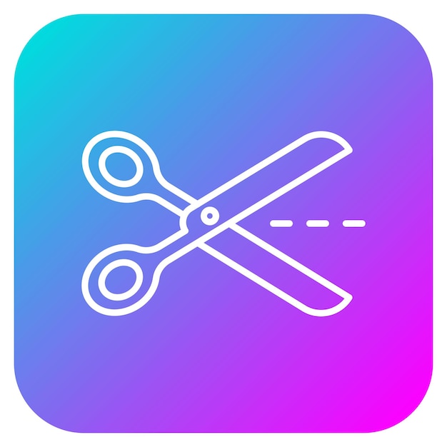 El icono del vector tijera se puede usar para el conjunto de iconos de inicio de negocios