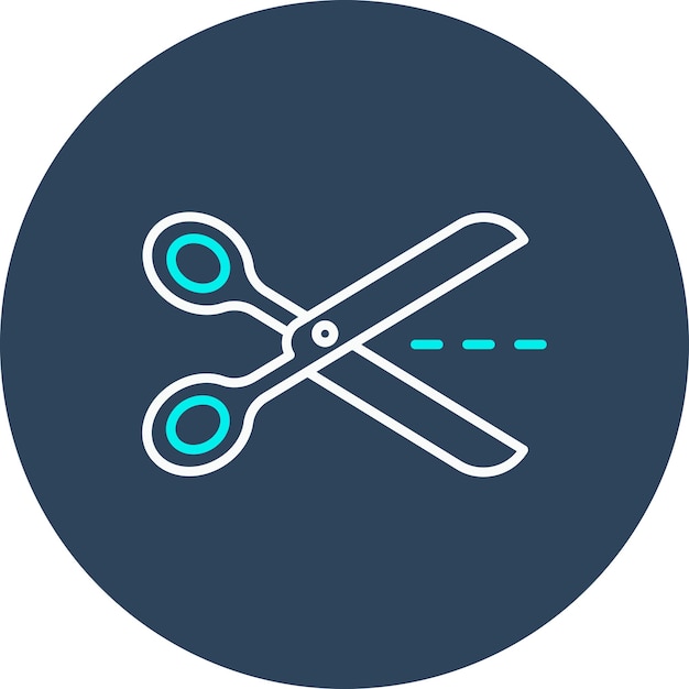 El icono del vector tijera se puede usar para el conjunto de iconos de inicio de negocios