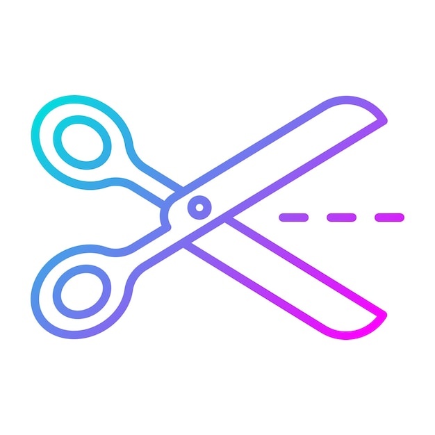 El icono del vector tijera se puede usar para el conjunto de iconos de inicio de negocios