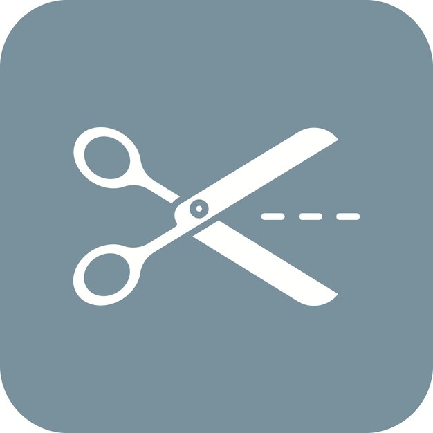 El icono del vector tijera se puede usar para el conjunto de iconos de inicio de negocios