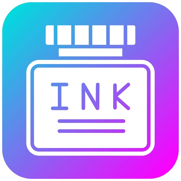 El icono del vector de tinta se puede usar para el conjunto de iconos de la civilización antigua