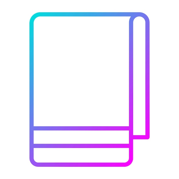 El icono del vector de la toalla se puede usar para el conjunto de iconos interiores