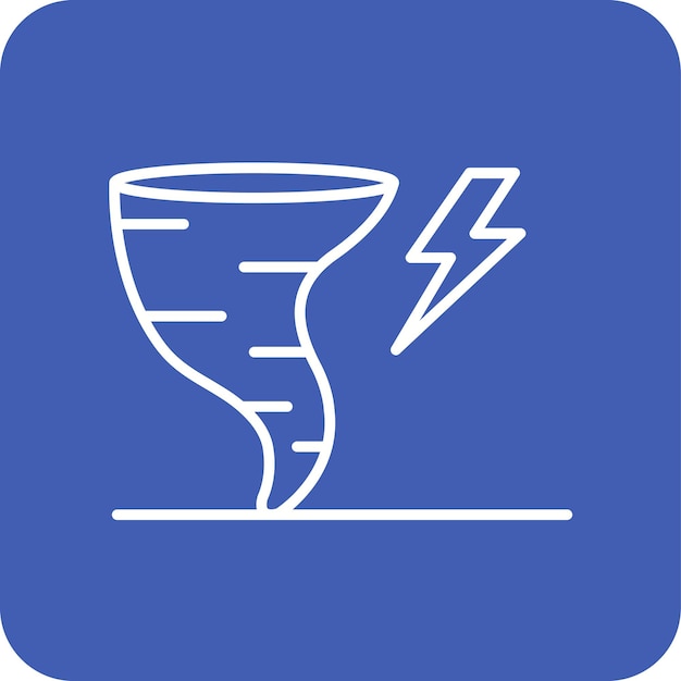 El icono del vector del tornado se puede usar para el conjunto de iconos del tiempo