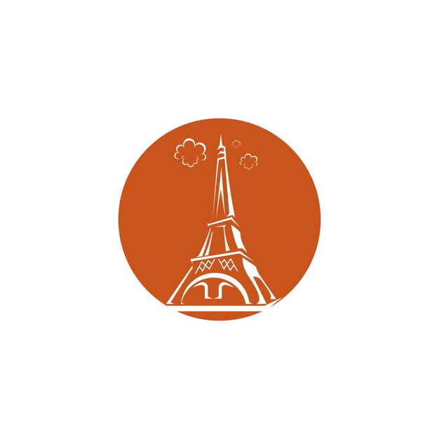 Icono de vector de torre eiffel