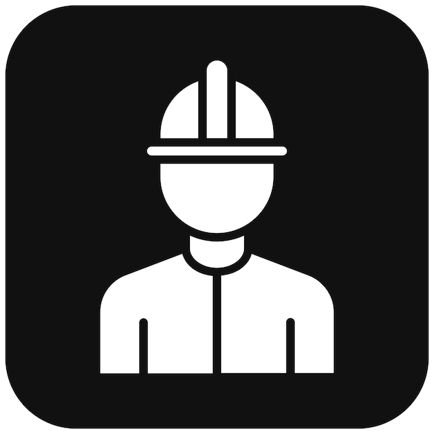El icono del vector de trabajador masculino se puede utilizar para el conjunto de iconos de fabricación