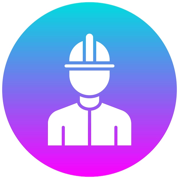 El icono del vector de trabajador masculino se puede utilizar para el conjunto de iconos de fabricación