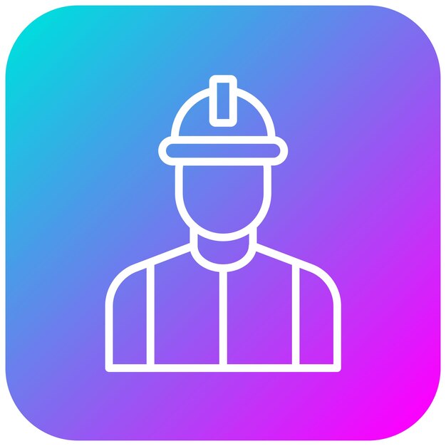 El icono del vector de trabajadores se puede utilizar para el conjunto de iconos del Día del Trabajo