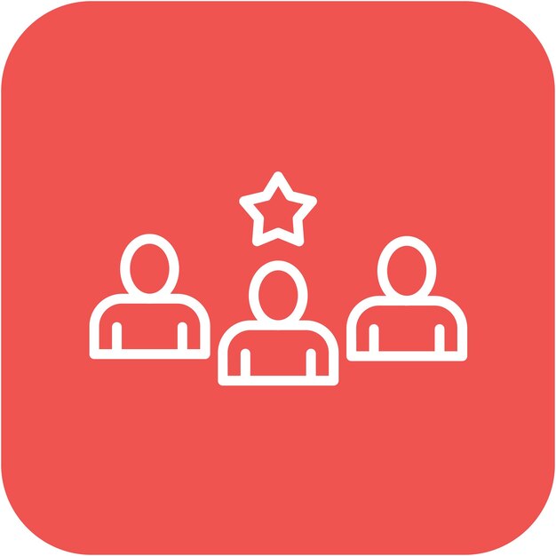 El icono del vector de trabajo en equipo se puede utilizar para el conjunto de iconos de valores básicos