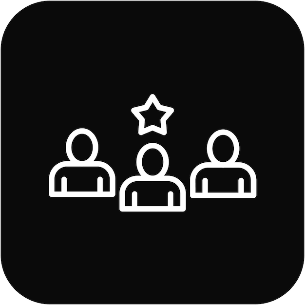 El icono del vector de trabajo en equipo se puede utilizar para el conjunto de iconos de valores básicos