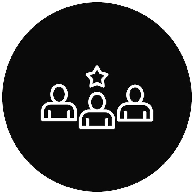El icono del vector de trabajo en equipo se puede utilizar para el conjunto de iconos de valores básicos