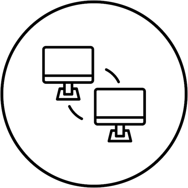 El icono del vector de transferencia de datos se puede utilizar para el conjunto de iconos de la experiencia del usuario
