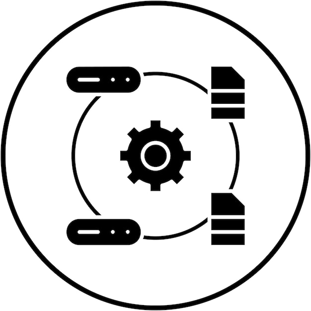 El icono del vector de transformación de datos se puede utilizar para el conjunto de iconos de análisis de datos
